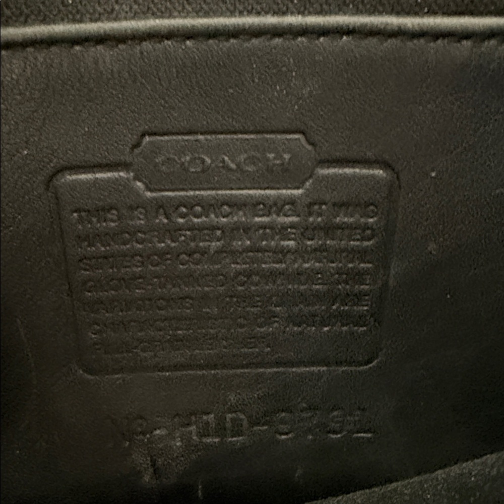 Vintage Coach Black Leather Backpack - Picture 6 of 6